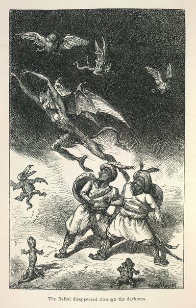 リチャード・フランシス・バートンの『ヴィクラムとバンパイア』より挿絵 作： Ernest Henry Griset
