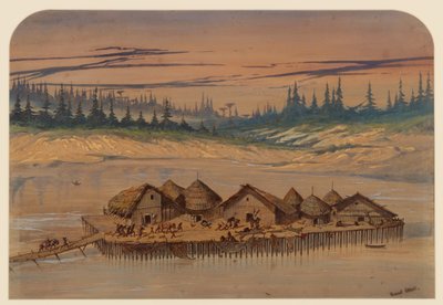 先史時代の村、1871 作： Ernest Henry Griset