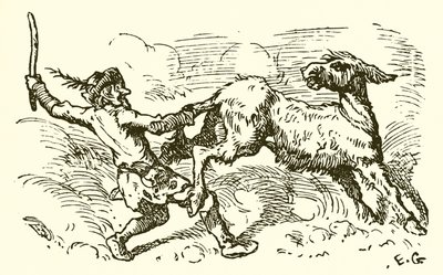 ライオンの皮膚のお尻 作： Ernest Henry Griset