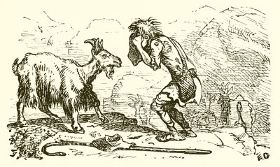 山羊と雌山羊 作： Ernest Henry Griset