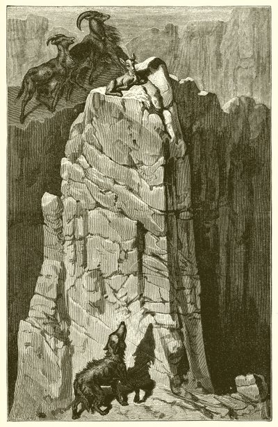 子供と狼 作： Ernest Henry Griset