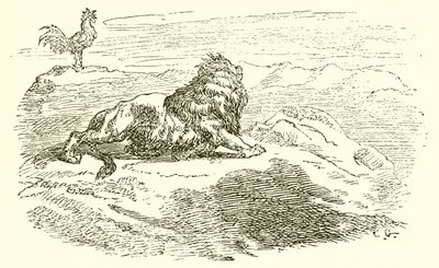 ライオンと象 作： Ernest Henry Griset