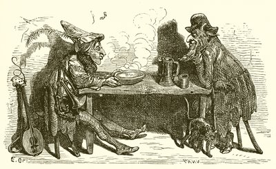 サテュロスと旅人 作： Ernest Henry Griset