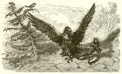すずめとうさぎ 作： Ernest Henry Griset