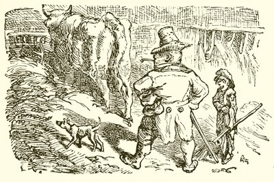 牛小屋のクワガタ 作： Ernest Henry Griset
