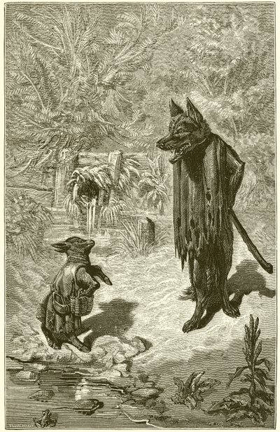 オオカミと子羊 作： Ernest Henry Griset
