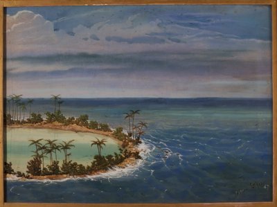 環礁の三連祭壇画、1871 作： Ernest Henry Griset
