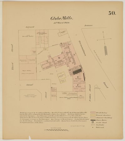 Girard Ave、Germantown Rd、3rd St and Canal Street、Hexamer General Surveys、1867 作： Ernest Hexamer