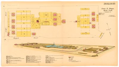 ヘキサマー一般調査;ボリューム25、プレート2432-2433、1891（ハンドカラー彫刻） 作： Ernest Hexamer