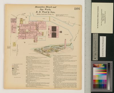 Manantico Bleach and Dye Works、Hexamer General Surveys、Volume 12、Plate 1101 作： Ernest Hexamer