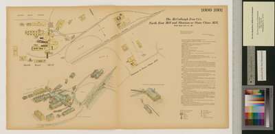 ノースイーストミルとシャノンまたはストーンチェイスミル、メリーランド州、ヘキサマー一般測量、1880 作： Ernest Hexamer