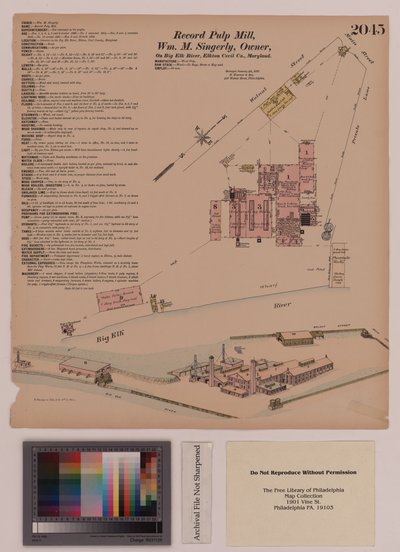 レコードパルプミル、エルクトン、メリーランド、ヘキサマーサーベイ、1808 作： Ernest Hexamer