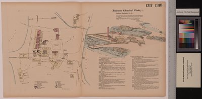 ボリューム14、ランコカスケミカルワークス、ヘキサマーサーベイ、バーリントン、ニュージャージー、1878 作： Ernest Hexamer