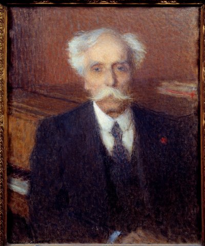 ガブリエル・フォール（1845-1924）フランスの作曲家の肖像。アーネスト・ローラン（1859-1929）の絵 作： Ernest Joseph Laurent