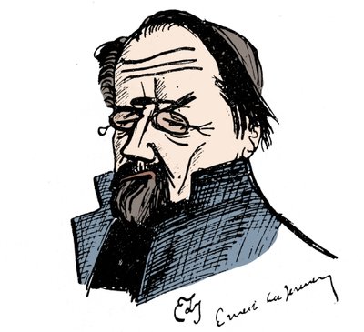 エルネスト・ラ・ジュネス（1874-1917）によるエミール・ゾラ（1840-1902）の肖像。 作： Ernest La Jeunesse