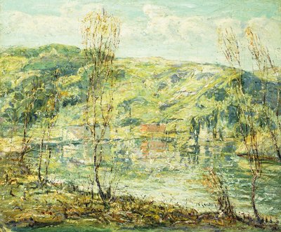 湖の反射 作： Ernest Lawson