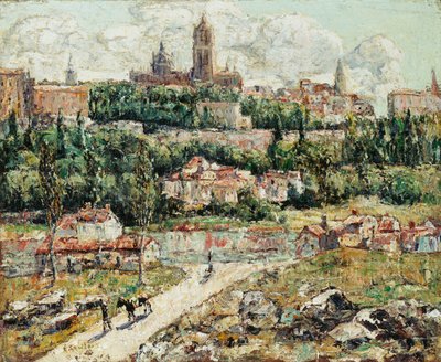 スペイン、セゴビア、1916年頃（キャンバスに油彩） 作： Ernest Lawson