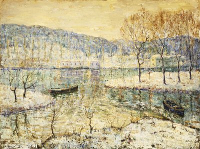 冬の流れ 作： Ernest Lawson