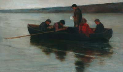 高原での子供の葬儀、1896 作： Ernest Leopold Sichel