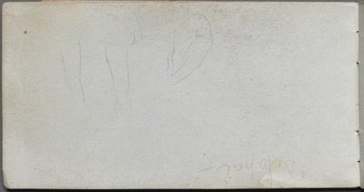 スケッチブック、02ページ：脚の研究。 作： Jean Louis Ernest Meissonier