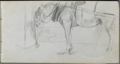 スケッチブック、ページ 06: 馬の習作 作： Ernest Meissonier