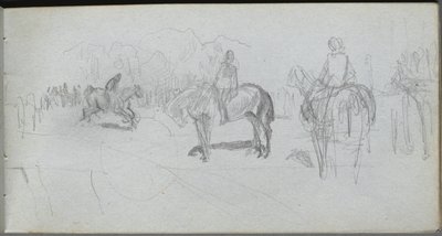 Sketchbook、page 52：Figure Study。 作： Jean Louis Ernest Meissonier