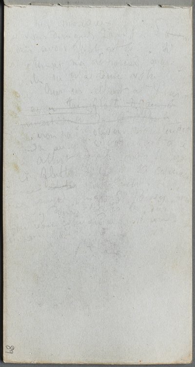 スケッチブック、89ページ：注意事項。 作： Jean Louis Ernest Meissonier