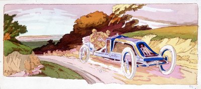 セーヌ川下流のサーキット 作： Ernest Montaut