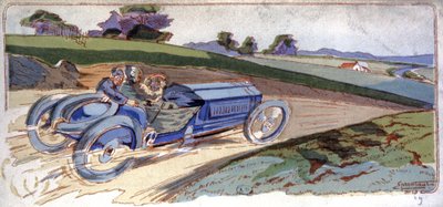 O Brasier de Thery assume a liderança na copa automobilística Gordon Bennett 作： Ernest Montaut