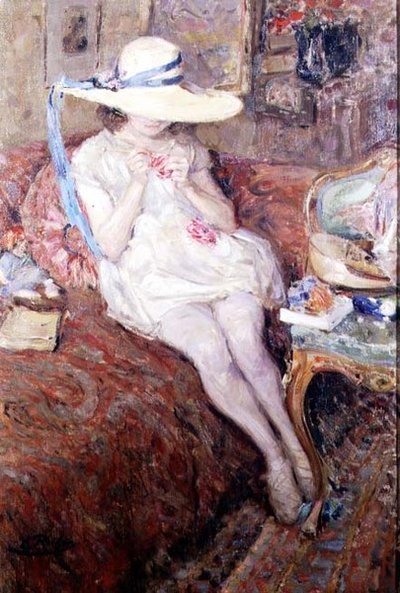 麦わら帽子の少女 作： Ernest Rocher