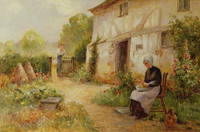 皮をむくジャガイモ 作： Ernest Walbourn