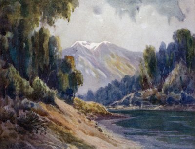 ナウエル湖ウアピ 作： Ernest William Christmas