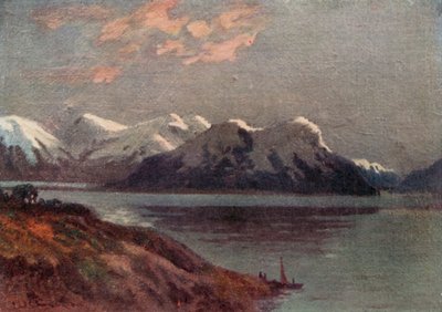 マゼラン海峡（カラーリトグラフ 作： Ernest William Christmas