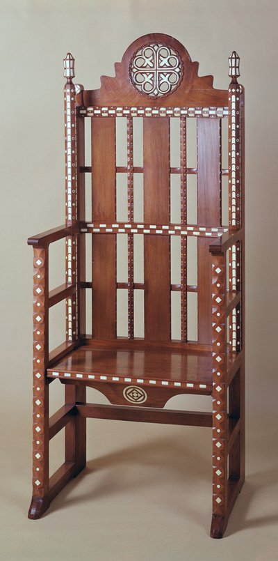 聖歌隊用ストール 20世紀初頭 （ウォールナット材 作： Ernest William Gimson