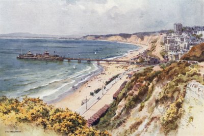 EastcliffからのBournemouth Pier and Sands（カラーリソ） 作： Ernest William Haslehust