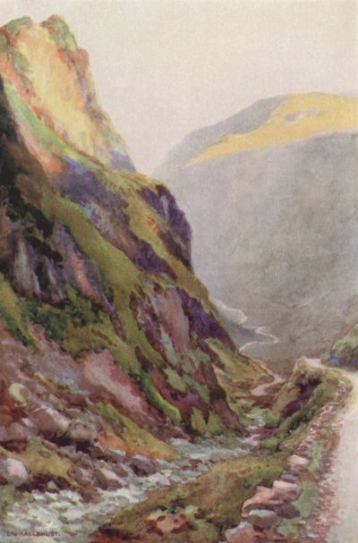 Honister Pass Dawn (カラー リソ) 作： Ernest William Haslehust