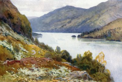 Inversnaid の Loch Lomond (カラー リソ) 作： Ernest William Haslehust