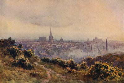 Mousehold Heath の Norwich (color litho) 作： Ernest William Haslehust