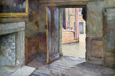 メアリー女王の晩餐室、ホリールード宮殿 (色リソ) 作： Ernest William Haslehust