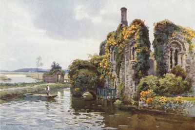 ノーマン ハウスの廃墟、クライストチャーチ (カラー リソ) 作： Ernest William Haslehust