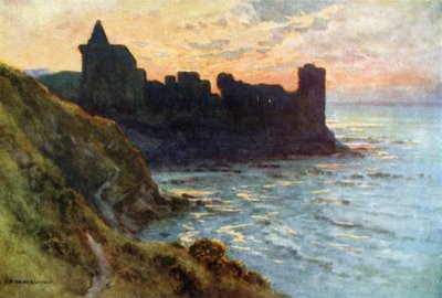 城、セントアンドリュース（カラーリソ） 作： Ernest William Haslehust