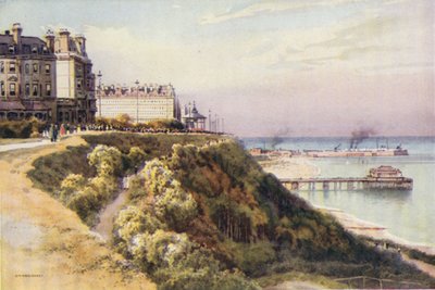 The Leas、Folkestone (カラー リソ) 作： Ernest William Haslehust