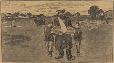 ロシアでの子供の葬儀 作： Ernst Barlach