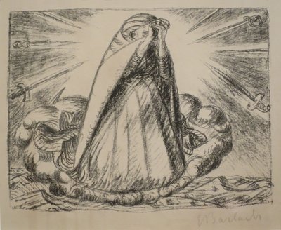 平和を与えたまえ」エルンスト・バーラッハ作、1916年、ホノルル美術館、18782年 作： エルンスト・バルラッハ