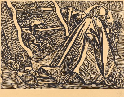 神の乞食、1921年。 作： Ernst Barlach
