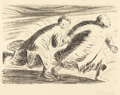逃亡者、1916年1917年。 作： Ernst Barlach