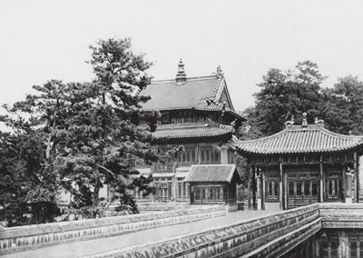 ジェホル、ヒンクン、チフリ、ラマ僧院ヒンクンにて（モノクロ写真） 作： Ernst Boerschmann