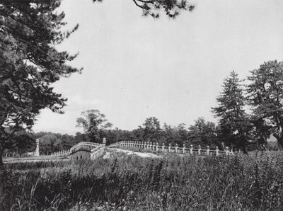 西陵、集集、満州王朝の西帝陵、精霊の道の橋（モノクロ写真） 作： Ernst Boerschmann