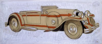 ルトゥルヌール・エ・マルシャンによる車体製造による1924年のドラージュを示すイラスト 作： Ernst Deutsch Dryden