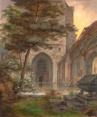 教会のポータル、19 世紀前半。 作： Ernst Ferdinand Oehme